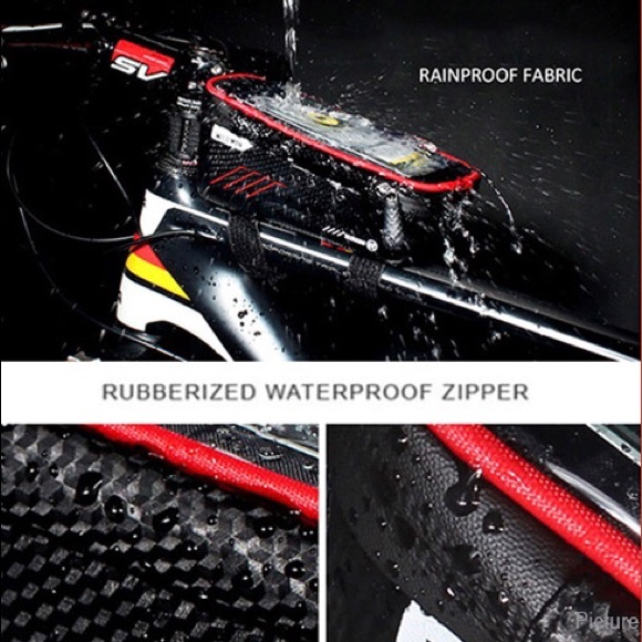 WILD MAN E2 MTB Bicycle Front Tube Touch Screen Cell Phone Bag - Picture 4 of 4